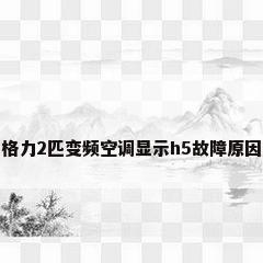 格力2匹变频空调显示h5故障原因