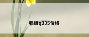 钢板q235价格
