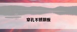 穿孔不锈钢板