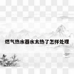 燃气热水器水太热了怎样处理