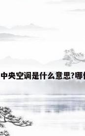 日立变频中央空调是什么意思?哪位有经验?