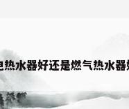 电热水器好还是燃气热水器好