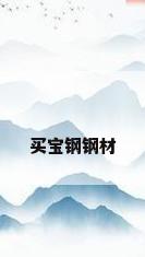 买宝钢钢材
