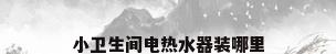 小卫生间电热水器装哪里