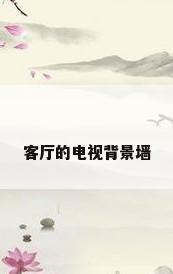 客厅的电视背景墙