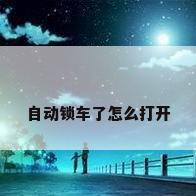 自动锁车了怎么打开
