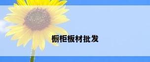 橱柜板材批发