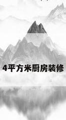 4平方米厨房装修