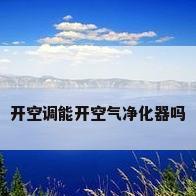 开空调能开空气净化器吗