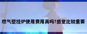 燃气壁挂炉使用费用高吗?感觉比较重要