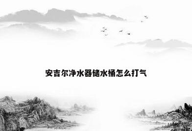 安吉尔净水器储水桶怎么打气