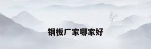 钢板厂家哪家好