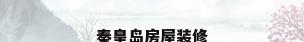 秦皇岛房屋装修