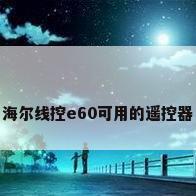 海尔线控e60可用的遥控器