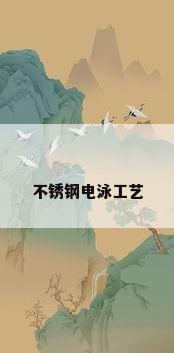 不锈钢电泳工艺