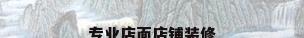 专业店面店铺装修