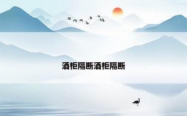 酒柜隔断酒柜隔断