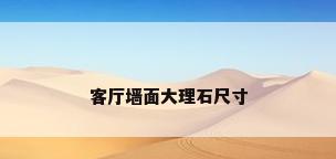 客厅墙面大理石尺寸