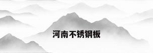 河南不锈钢板