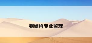 钢结构专业监理