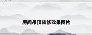 房间吊顶装修效果图片